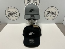 60 Nike Air Rise Futura Trucker Snapback Adjustable Hat Black Gray Set sz M/L