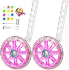 DDJKCZ Training Wheels Flash Mute Wheel Bicycle Compatible for Bikes of 12 14 16