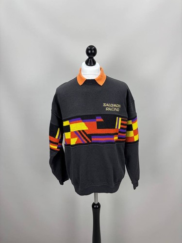 Salomon, Mens vintage sweatshirt Salomon Racing Size M Color Gray Duties Paid (USA)