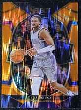 2022-23 Panini Select De'Aaron Fox Kings Orange Flash Prizm SP #13 NM-MT Spurs