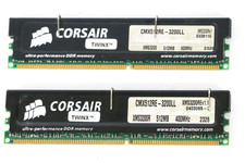 Corsair TWINX 1GB (2x512MB) DDR-400 PC-3200 XMS Low Latency Retro Gaming RAM