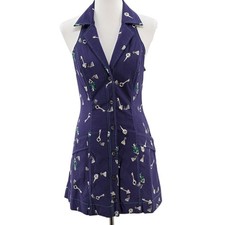 Anthropologie Maeve Womens S Navy The Amelia Collared Mini Dress NWT