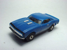 1967 CAMARO BLUE W/BLACK STRIPE HO SLOT CAR BODY. NEW. LIQUIDATION SALE  