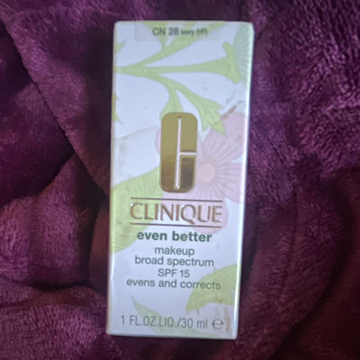 Clinique Even Better Foundation Liquid SPF 15 Broad Spectrum CN 28 Ivory 1 oz