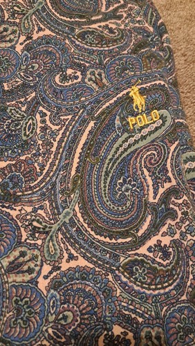 Polo Ralph Lauren Mens XL Paisley Fleece Hoodie & Pants Set Drawstring - Picture 10 of 10