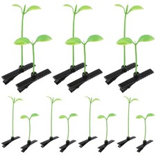 8Pcs Green Funny Grass Hair Clips,Bean Sprout Hairpins Bean Sprout Hair Clips...