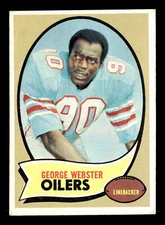George Webster 1970 Topps #120 Houston Oilers Vg-Ex