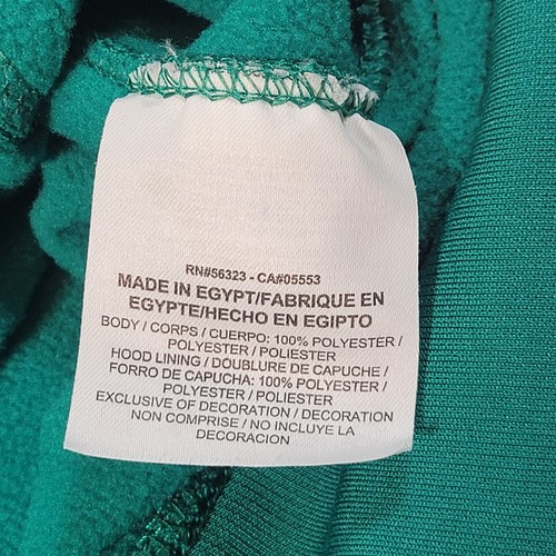 Nike Hoodie Mens LG Therma-Fit Long Sleeve Pullover Swoop Pockets Green Yellow - Picture 8 of 9
