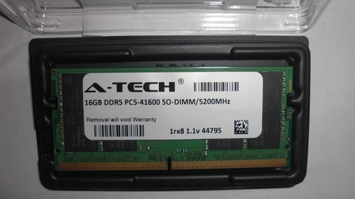 A-Tech 16GB DDR5 5200MHz CL42 SODIMM PC5-41600 Non-ECC unbuffered 1.1V 1Rx8