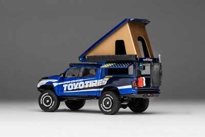GCD 1/64 - トヨタ・タコマ　キャンパー \"トーヨータイヤ\" 1/64 GCD Toyota Tacoma Camper Open Country Toyo Tires (Blue