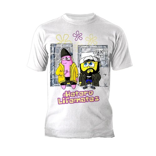 Kevin Smith Jay & Silent Bob Remix Sponge Retro 90s Mashup Official Mens T-Shirt - Picture 11 of 14