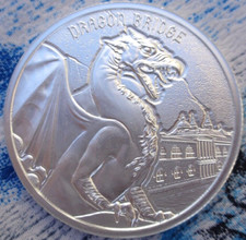 1 oz. DRAGON BRIDGE Gargoyle Series #6 BU rounds .999 fine silver 98.31 per troy oz