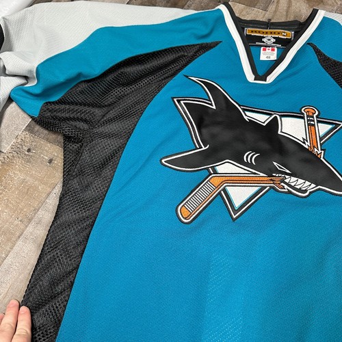 2001 Koho San Jose Sharks Tonto Tenth Anniversary Jersey Size 48 - Imagen 6 de 12