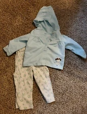 Girl's Carter's 18 month hooded shirt/jacket pants outfit set