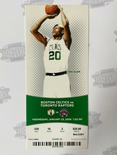 2008 Toronto Raptors at Boston Celtics Ticket 1/23/08 Championship Season