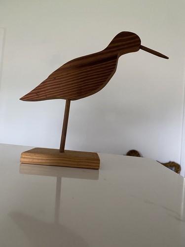 Eastern Shore Va Shore Bird Silhouette Signed Capt. Franky Smith Willis Wharf - Picture 6 of 7