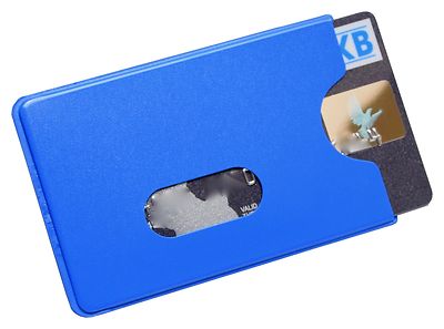 EC card sleeves blue STURDY magnetic card protective cover ID holder credit card TOP