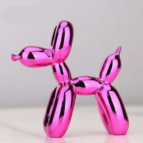 Electroplated Resin Dog Crafts Nordic Balloon Dog Ornament Puppy Sculpture Home - Picture 18 of 18