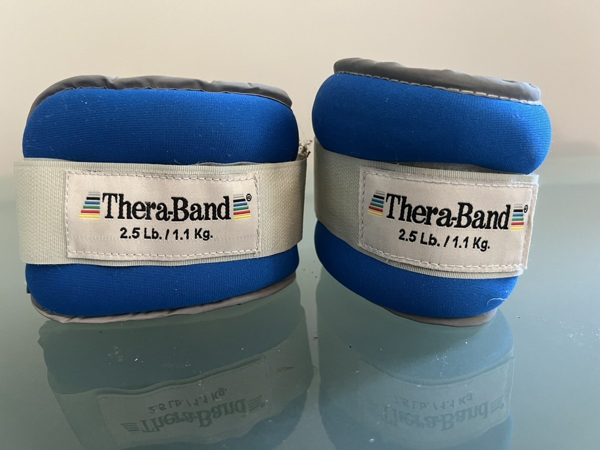 TheraBand Ankle Wrist Weight Set Each Adjustable Rehab Exercise  5lb/Pair