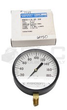 NEW ASHCROFT 45W1000 H 02L XPD 200 PRESSURE GAUGE 4-1/2" 1/4NPT 0/200PSI