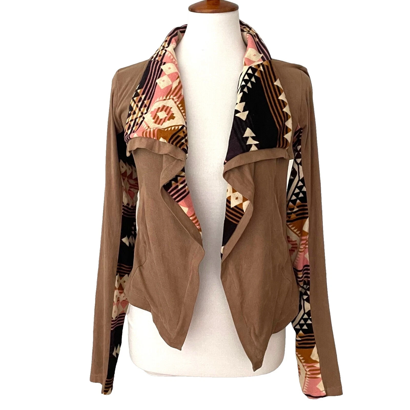 Cardigan suéteres Geométrico Multicolor para Mujer