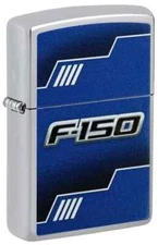 Zippo 48403, Ford F-150 Truck Logo Design, High Polish Chrome Lighter