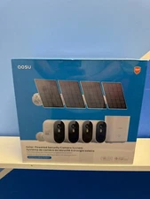 AOSU 2K Solar Security Cameras Wireless Outdoor, 4 Solar Camera for Home