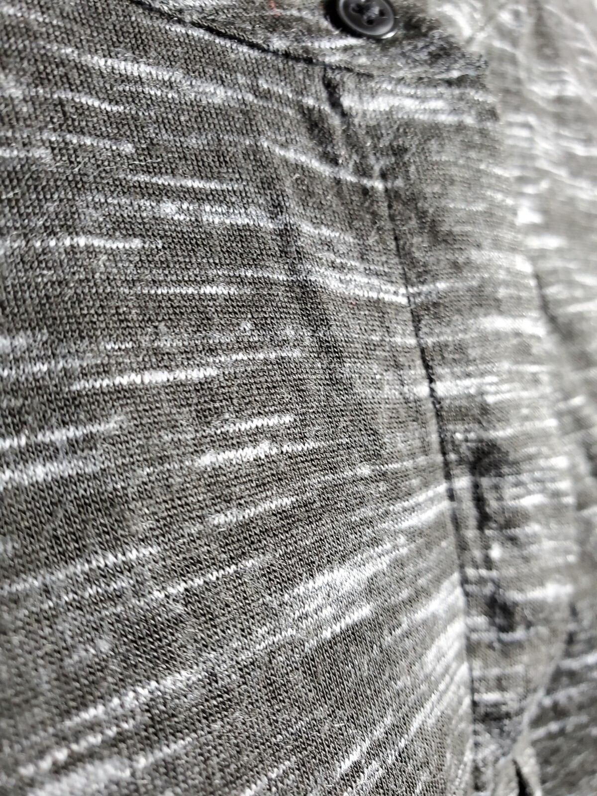 Loft Pullover Medium Top Gray Button-up Chest 41"… - image 4