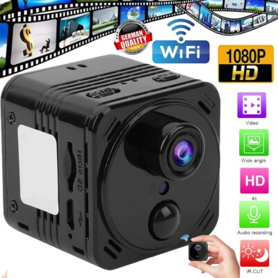 WIFI Mini Kamera Überwachungkamera 1080P Wlan IR Camera Spion Spycam Wireless DE