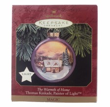 Hallmark Christmas Ornament 1997 The Warmth Of Home Thomas Kinkade Holiday
