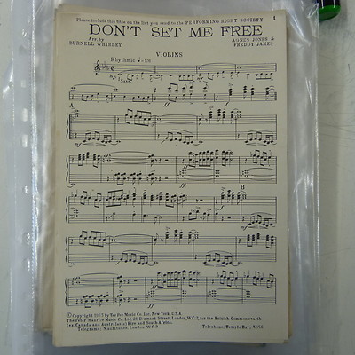 combo / band parts DON`T SET ME FREE arr burnell whibley