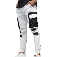 Men Slim Fit Tracksuit Sport Pants Joggers Gym Skinny Joggings Trousers Bottoms