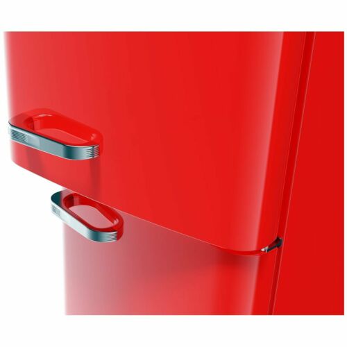 CHiQ 231L Retro Bottom Mount Fridge Freezer (Red) Model CRBM228NR RRP $1299.00 - Picture 2 of 7