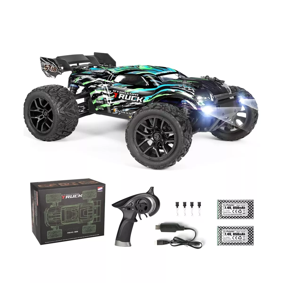 HAIBOXING RC Cars Hailstorm, 36+KM/H High Speed 4WD 1:18 Scale Electric  Water