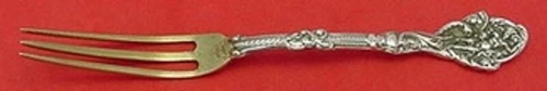 Versailles by Gorham Sterling Silver Strawberry Fork Gold Washed 3-Tine 4 3/4"