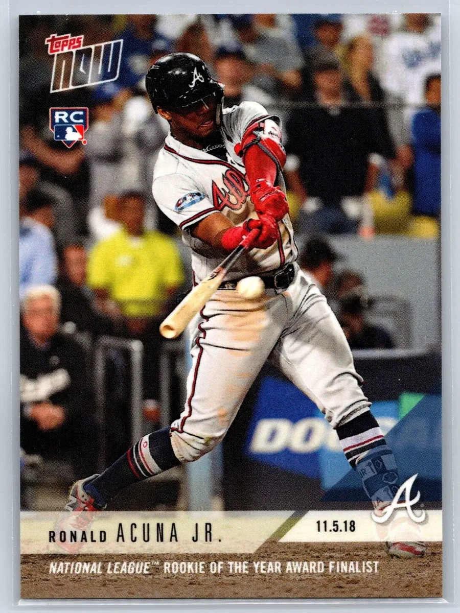 2018 Topps Now #OS18 Ronald Acuna Jr. RC, HOT, 2023 MVP Candidate