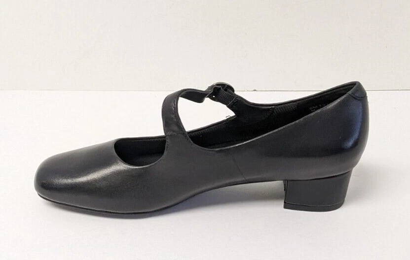 Zapatos de salón Trotters Desna Mary Jane, cuero negro, para mujer 6 Foto 4 de 4