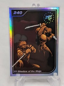 Shadow of the Ninja + Silver Foil Card #240 NES Grey Cartridge New