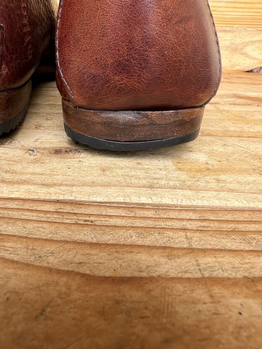 CYDWOQ Mens Hand-crafted Brown Leather Shoes Size US 8 CYDWOQ Mens Hand-crafted Brown Leather Shoes Size US 8
