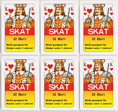 Skatkarten Skatkarte Spielkarte 32 Blatt Skat Karten Französische Blatt Spiel