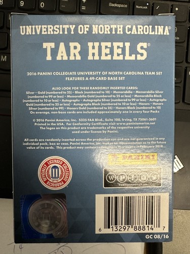 2016 Panini UNC Tar Heels Collegiate Multi-Sport Blaster Box - - Picture 2 of 7