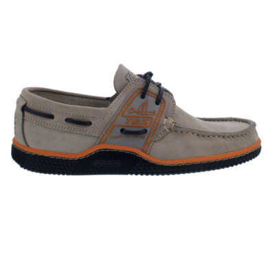 TBS Sailing Shoe Globek D8A51, Grey, Nubuck Leather Light Grey