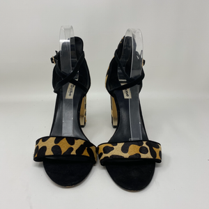 dune leopard print heels