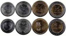 Libia 50, 100 dirhamów 1/4, 1/2 dinar 2014