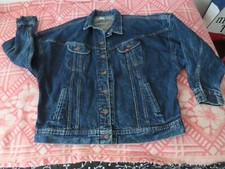Vintage Lee Riders Woman s Denim Trucker Jacket USA M PATD-153438 Adult