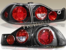Fit For 1998-2000 Honda Accord Dx Ex Lx Se Sedan 4 Door Tail Lights G2 Jdm Black