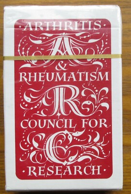 Arthritis & Rheumatism Council For Research Plastic Coated Playing Cards Sealed