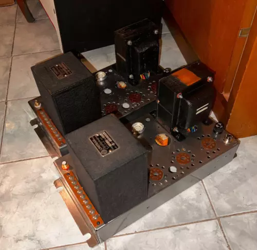 PAIR VINTAGE WILLIAMSON MONOBLOCK TUBE AMPLIFIERS!!! UNITRAN 6U38 OPT!!!! - Picture 2 of 24