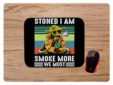 YODA SMOKING WEED DESIGN MOUSEPAD MOUSE PAD HOME OFFICE GIFT NON-SLIP