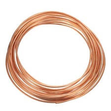 Copper Tube 1/8'' OD x 24.6Ft Refrigeration Flexible Pipe Seamless Hollow